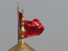 پرچم گنبد حرم امام حسین علیه السلام / کربلا . عراق
